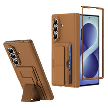 Load image into Gallery viewer, Luxuriuos Leather Business Phone Cover With Card Slot Stand For Galaxy Z Fold 8/7/6/5
