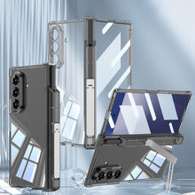 Load image into Gallery viewer, Magnetic Hinge Hidden Bracket All-included Clear Phone Case With Pen Box For Galaxy Z Fold 7
