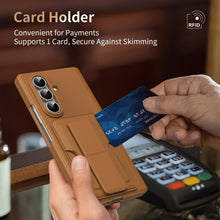 Load image into Gallery viewer, Luxuriuos Leather Business Phone Cover With Card Slot Stand For Galaxy Z Fold 8/7/6/5
