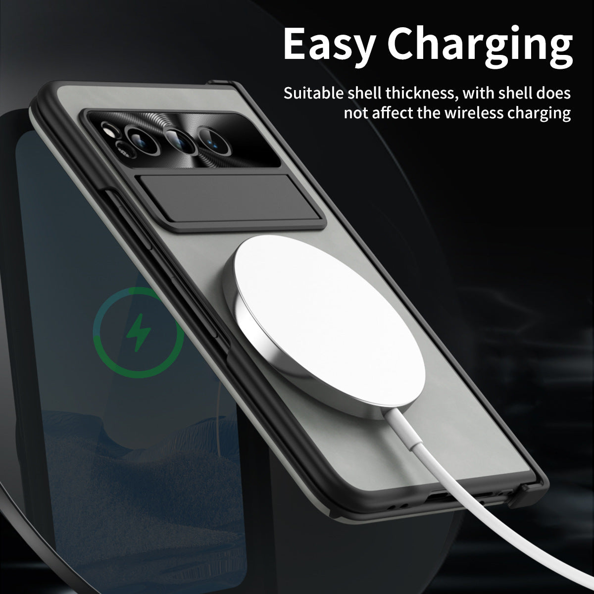 Plain leather Google Pixel Fold Case folding anti-fall hinge all-inclusive protective case - mycasety2023 Mycasety