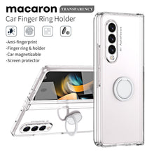 Load image into Gallery viewer, Anti-fall Protective Phone Case With Car Magnetizable Ring Holder And Film For Samsung Galaxy Z Fold5 Fold4 Fold3 - Mycasety Mycasety
