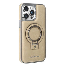 Load image into Gallery viewer, Luxurious Leather Protective Cover With Magnetic Bracket For iPhone
