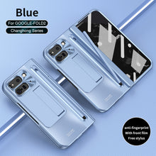 Load image into Gallery viewer, Electroplated Shockproof Phone Case With Tempered Film &amp; Stylus For Google Pixel 9 Pro Fold
