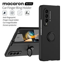 Load image into Gallery viewer, Anti-fall Protective Phone Case With Car Magnetizable Ring Holder And Film For Samsung Galaxy Z Fold5 Fold4 Fold3 - Mycasety Mycasety
