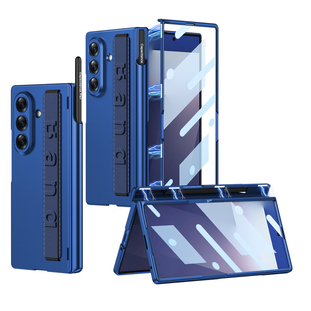 Magnetic Hinge All-included Phone Case With Pen Box & Wristband For Galaxy Z Fold 7/6