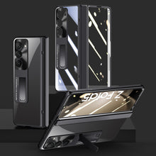 Load image into Gallery viewer, Electroplate Aluminum Bracket Lens Protection Phone Case For Samsung Galaxy Z Fold5 Fold4 - Mycasety Mycasety
