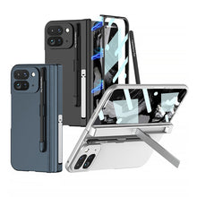 Load image into Gallery viewer, Magnetic Hinge Invisible Bracket Shockproof Phone Case With Pen Slot For Google Pixel 9 Pro Fold
