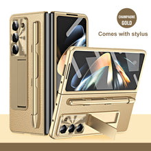 Load image into Gallery viewer, Non-slip Galaxy Z Fold5 Case with Front Screen Protector &amp; Kick-Stand &amp; Pen Slot and Stylus - Mycasety Mycasety
