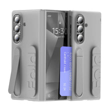 Load image into Gallery viewer, Business Wristband Bracket Hinge Protective Phone Case With Glass Film &amp; Card Holder For Galaxy Z Fold 7/6/5/4
