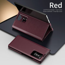 Load image into Gallery viewer, Business Smart Side Window Leather Phone Case For Galaxy Z Fold Series
