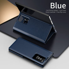 Load image into Gallery viewer, Business Smart Side Window Leather Phone Case For Galaxy Z Fold Series

