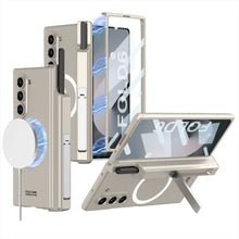 Load image into Gallery viewer, Magnetic Hinge Hidden Bracket All-included Case With Pen Box For Galaxy Z Fold 7/6/5/4/3
