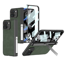 Load image into Gallery viewer, Magnetic Folding Hinge All-inclusive Leather Case With Tempered Film For Google Pixel 9 Pro Fold With Damped folding Bracket
