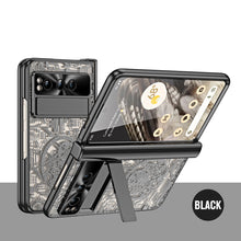 Load image into Gallery viewer, Electroplating Transparent Google Pixel Fold Case All-inclusive Drop-resistantCase with Hinge Protection Aand Kick-stand - Mycasety Mycasety
