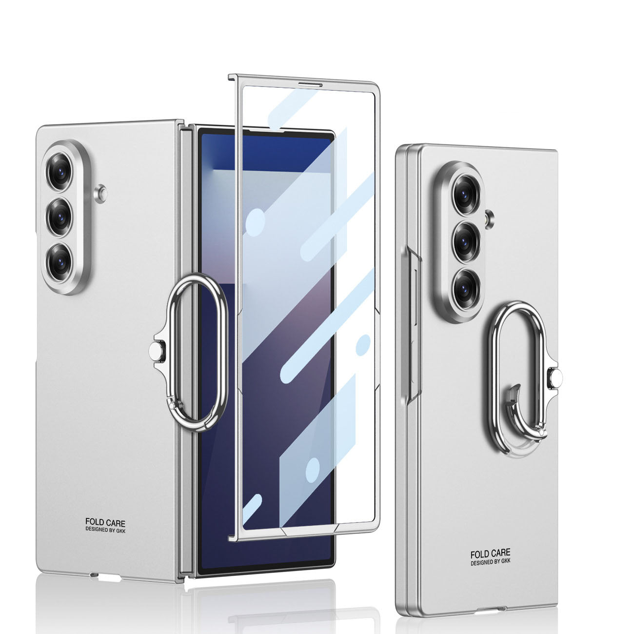 Shockproof Phone Case With Screen Protector & Snap Ring For Galaxy Z Fold 7