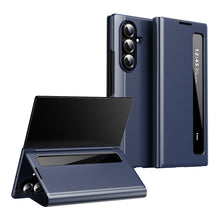 Load image into Gallery viewer, Business Smart Side Window Leather Phone Case For Galaxy Z Fold Series
