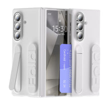 Load image into Gallery viewer, Shockproof Wristband Bracket Phone Case With Glass Film &amp; Card Holder For Galaxy Z Fold 7/6/5/4
