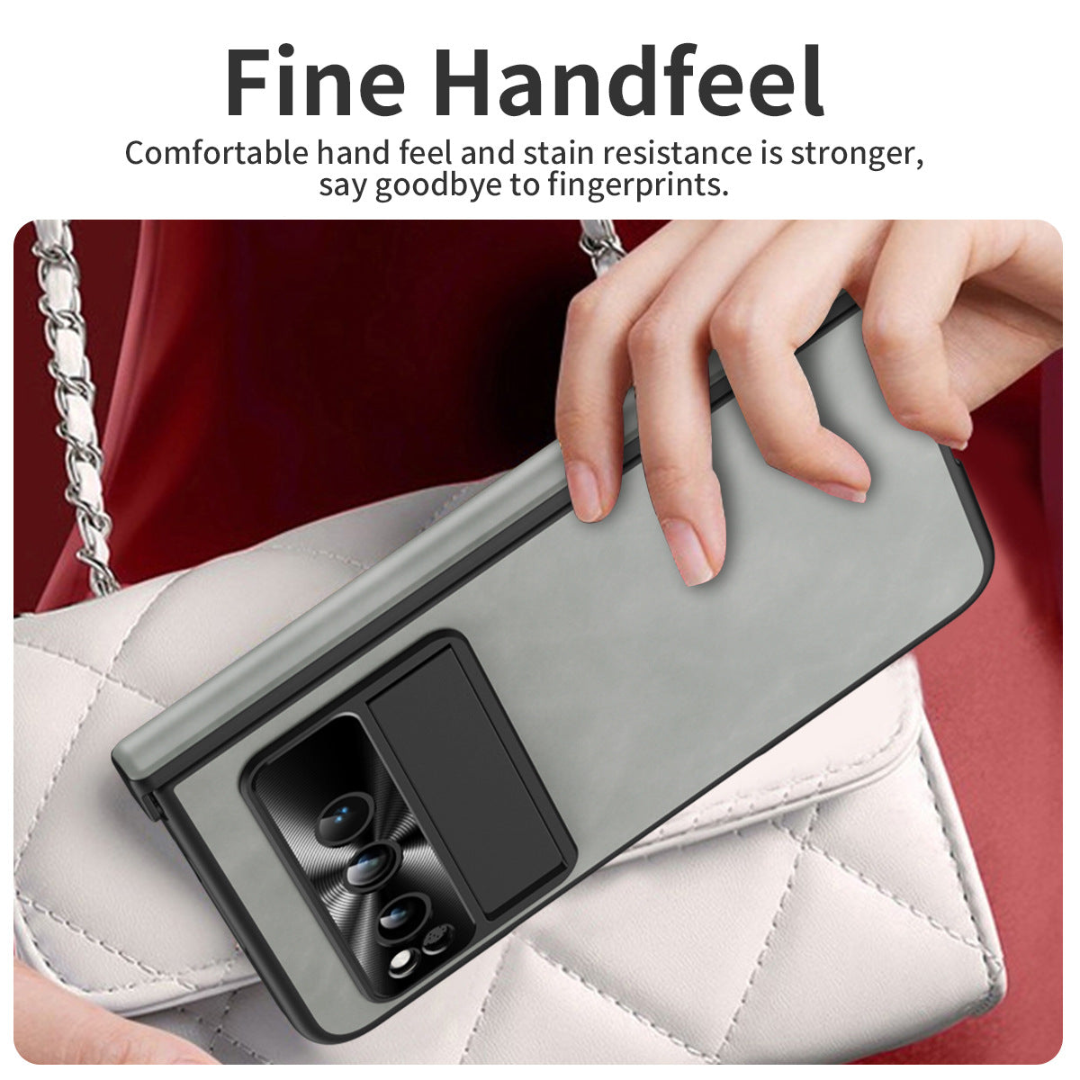 Plain leather Google Pixel Fold Case folding anti-fall hinge all-inclusive protective case - mycasety2023 Mycasety