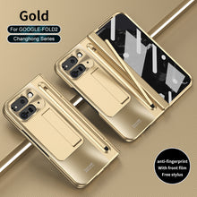 Load image into Gallery viewer, Electroplated Shockproof Phone Case With Tempered Film &amp; Stylus For Google Pixel 9 Pro Fold
