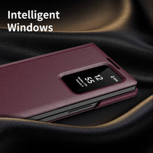 Load image into Gallery viewer, Business Smart Side Window Leather Phone Case For Galaxy Z Fold Series
