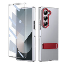 Load image into Gallery viewer, Metal Bracket Clear Shockproof Phone Case With Screen Protector For Galaxy Z Fold 6/5/4
