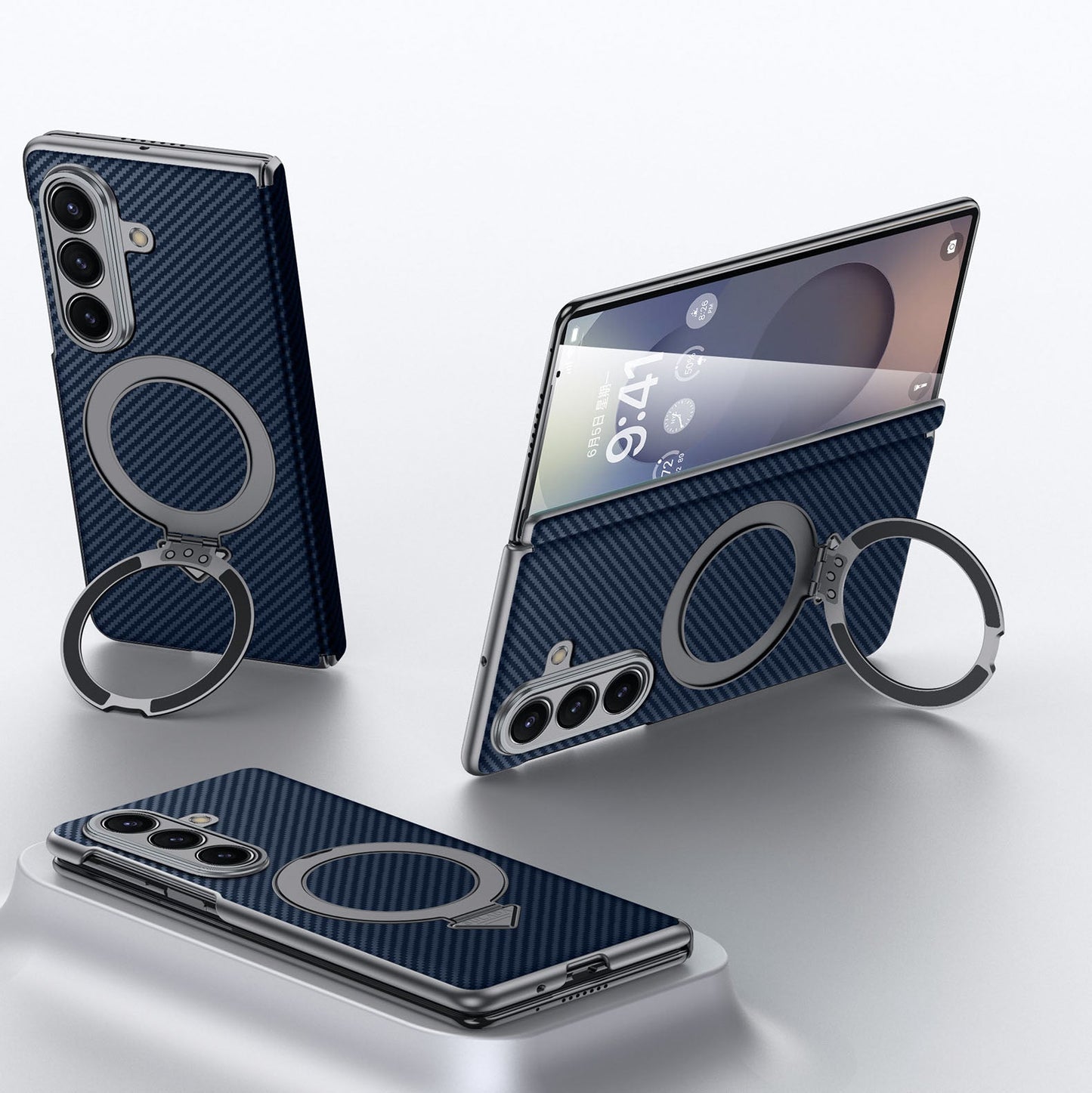 Luxurious Phone Case With Magnetic Bracket For Galaxy Z Fold 7