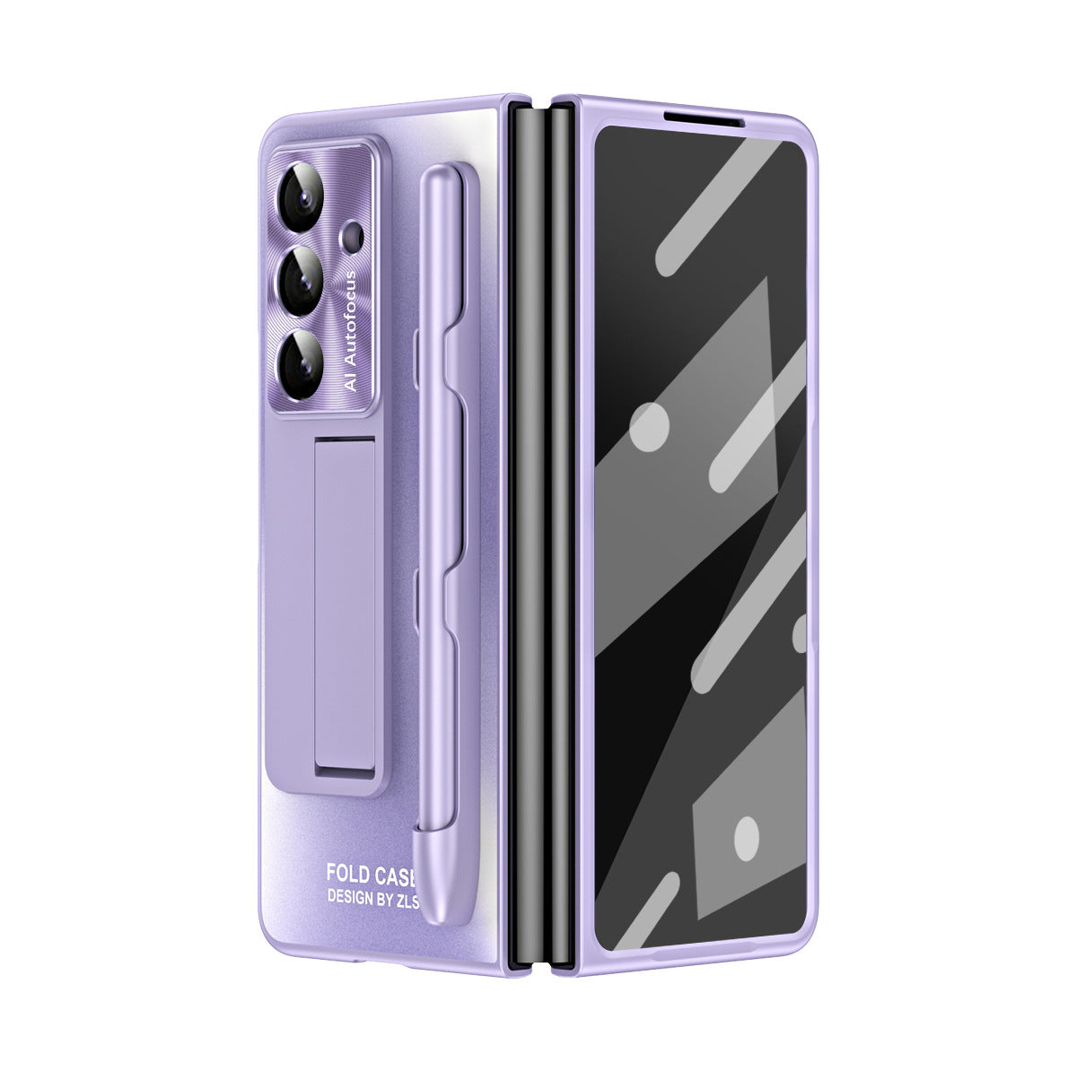 Business Electroplating Shockproof Phone Case With Screen Film & Stylus For Galaxy Z Fold 7/6/5/4/3