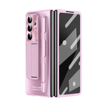 Load image into Gallery viewer, Business Electroplating Shockproof Phone Case With Screen Film &amp; Stylus For Galaxy Z Fold 7/6/5/4/3
