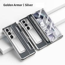 Load image into Gallery viewer, Armor Electroplated Shockproof Phone Case With Screen Protector For Galaxy Z Fold 7/6/5/4/3
