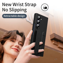 Load image into Gallery viewer, Shockproof Phone Case With Wristband Bracket Back For Galaxy Z Fold 7/6/5/4 With Screen Glass Protector
