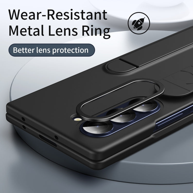 Shockproof Phone Case With Wristband Bracket Back For Galaxy Z Fold 7/6/5/4 With Screen Glass Protector