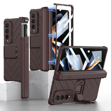 Load image into Gallery viewer, Magnetic Samsung Galaxy Z Fold5 Fold4 Fold3 Case Business Folding Armor Cover With Film &amp; Slide Pen Slot and Kickstand - mycasety2023 Mycasety
