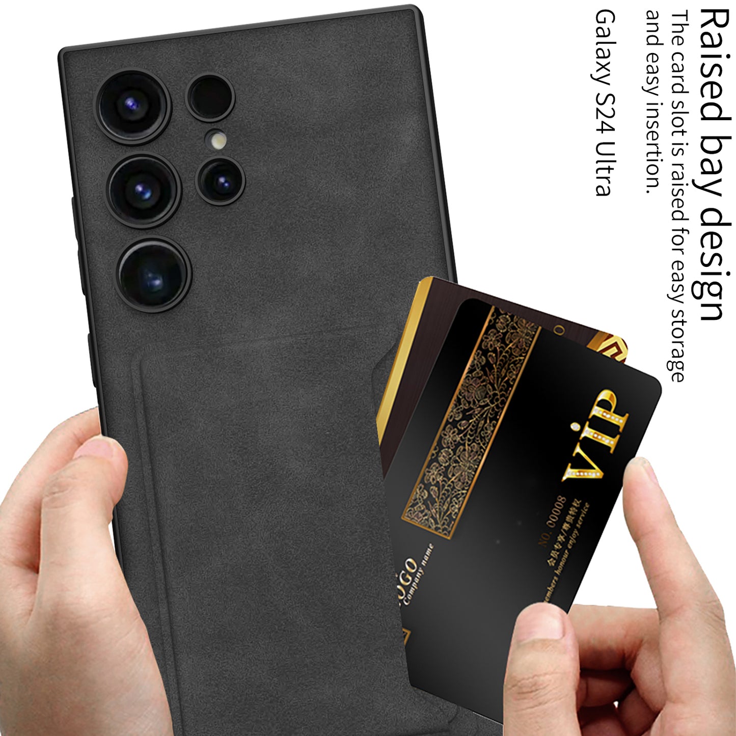 Leather Cardholder Case For Samsung S24Ultra S24Plus S24