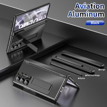 Load image into Gallery viewer, Aluminum Alloy Electroplating Shockproof Phone Case For Galaxy Z Fold 7/6/5/4/3
