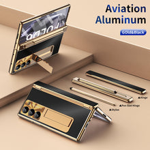 Load image into Gallery viewer, Aluminum Alloy Electroplating Shockproof Phone Case For Galaxy Z Fold 7/6/5/4/3

