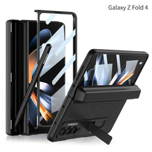 Load image into Gallery viewer, Full Protect Magnetic Hinge Case For Galaxy Z Fold4 5G With Made-in S Pen Slot &amp; Tempered Film Stand - Mycasety Mycasety
