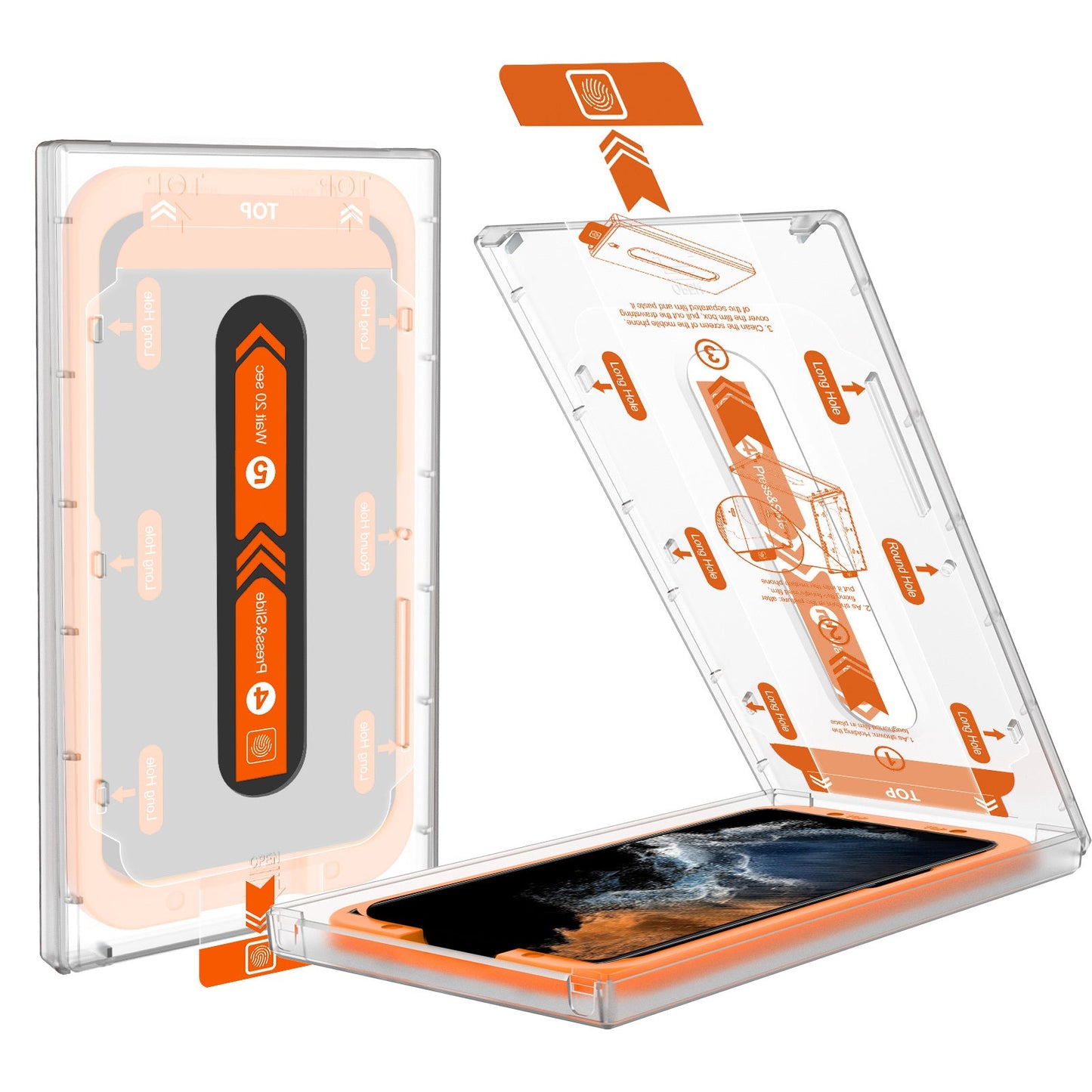 Easy-install Screen  Protector for Samsung  S24/S24+/S24Ultra Glass Screen Protector with Auto-fit Box