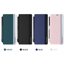 Load image into Gallery viewer, Magnetic Flip Cover Leather Case Pen Slot With Stylus Anti-Fall Phone Case For Samsung Galaxy Z Fold
