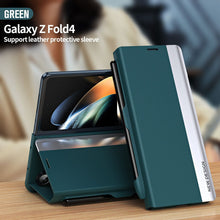 Carregar imagem no visualizador da galeria, Magnetic Flip Cover Leather Case Pen Slot With Stylus Anti-Fall Phone Case For Samsung Galaxy Z Fold
