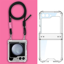 Carregar imagem no visualizador da galeria, Shockproof Phone Case With Lanyard For Galaxy Z Flip 6/5/4/3
