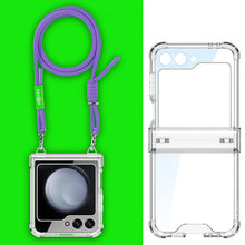 Charger l&#39;image dans la galerie, Shockproof Phone Case With Lanyard For Galaxy Z Flip 6/5/4/3
