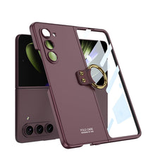 Load image into Gallery viewer, Ultra-thin All-inclusive Ring Holder Protective Cover With Back Screen Protector For Samsung Galaxy Z Fold 5/4/3 5G - Mycasety Mycasety
