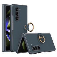 Load image into Gallery viewer, All-inclusive Ring Holder Protective Leather Cover For Samsung Galaxy Z Fold 5/4/3 5G - Mycasety Mycasety
