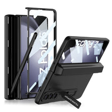 Load image into Gallery viewer, Magnetic Hinge Pen Box Protective Phone Case With Back Screen Glass For Samsung Galaxy Z Fold 5/4/3 5G - Mycasety Mycasety
