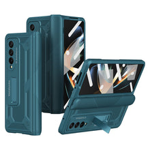 Load image into Gallery viewer, Magnetic Hinge Invisible Bracket Non-slip Phone Case For Samsung Galaxy Z Fold3 Fold4 5G With Back Screen Protector - Mycasety Mycasety
