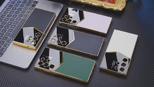 Electroplated Leather Phone Case For Samsung Galaxy S23Ultra Series