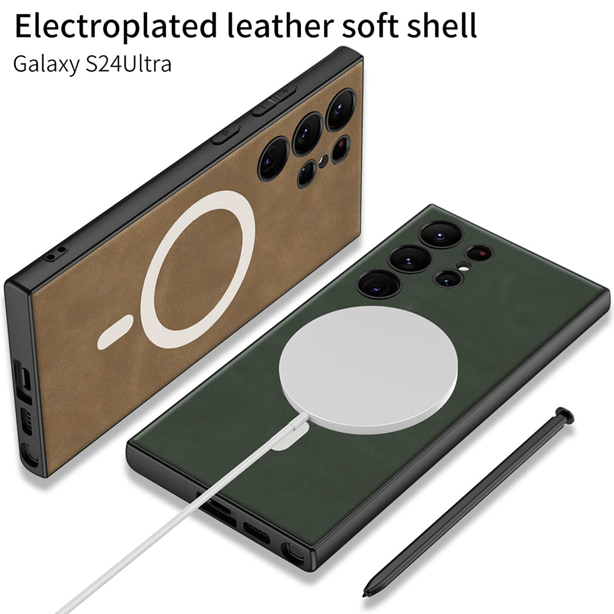 New Leather Samsung Galaxy S24 S24Ultra All-inclued Case
