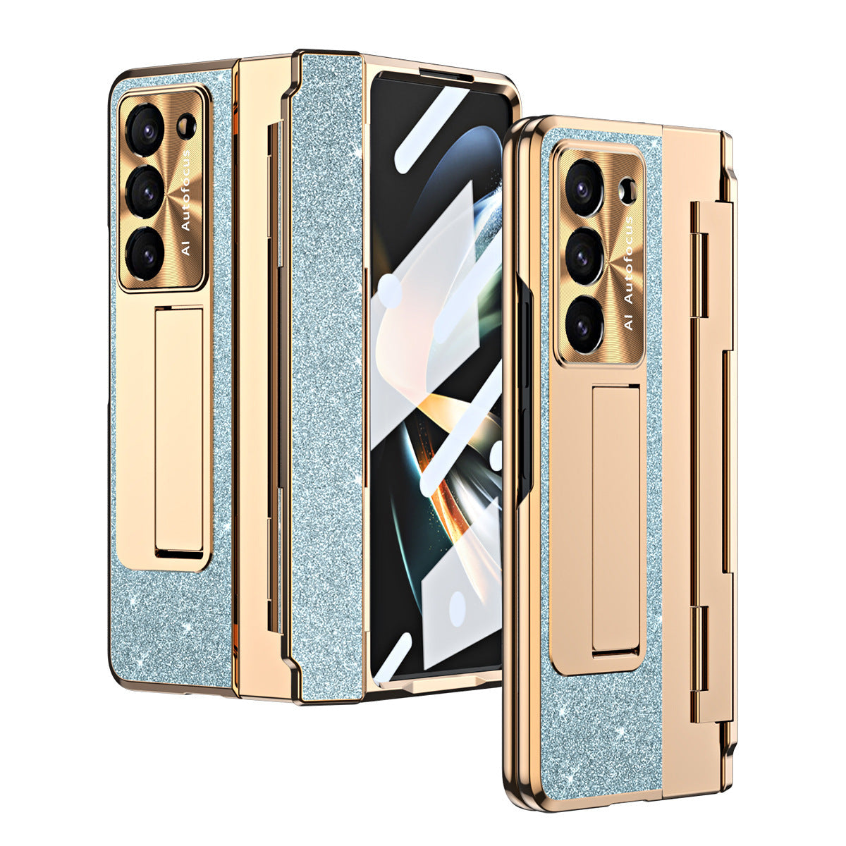 Crystal Style  All-Inclued Case For Samsung Galaxy Z Fold5 Fold4 Fold3