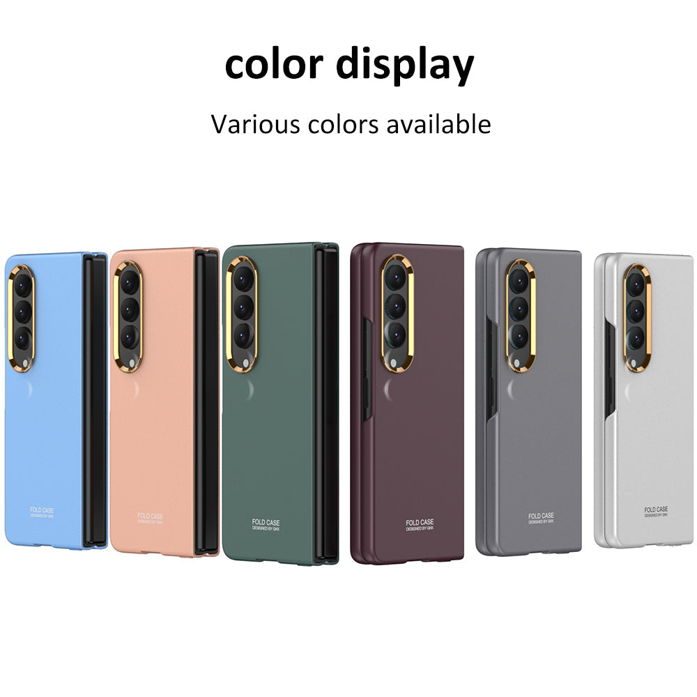 Full-Protection Hard Case With Electroplated lens Frame For Samsung Galaxy Z Fold4 5G