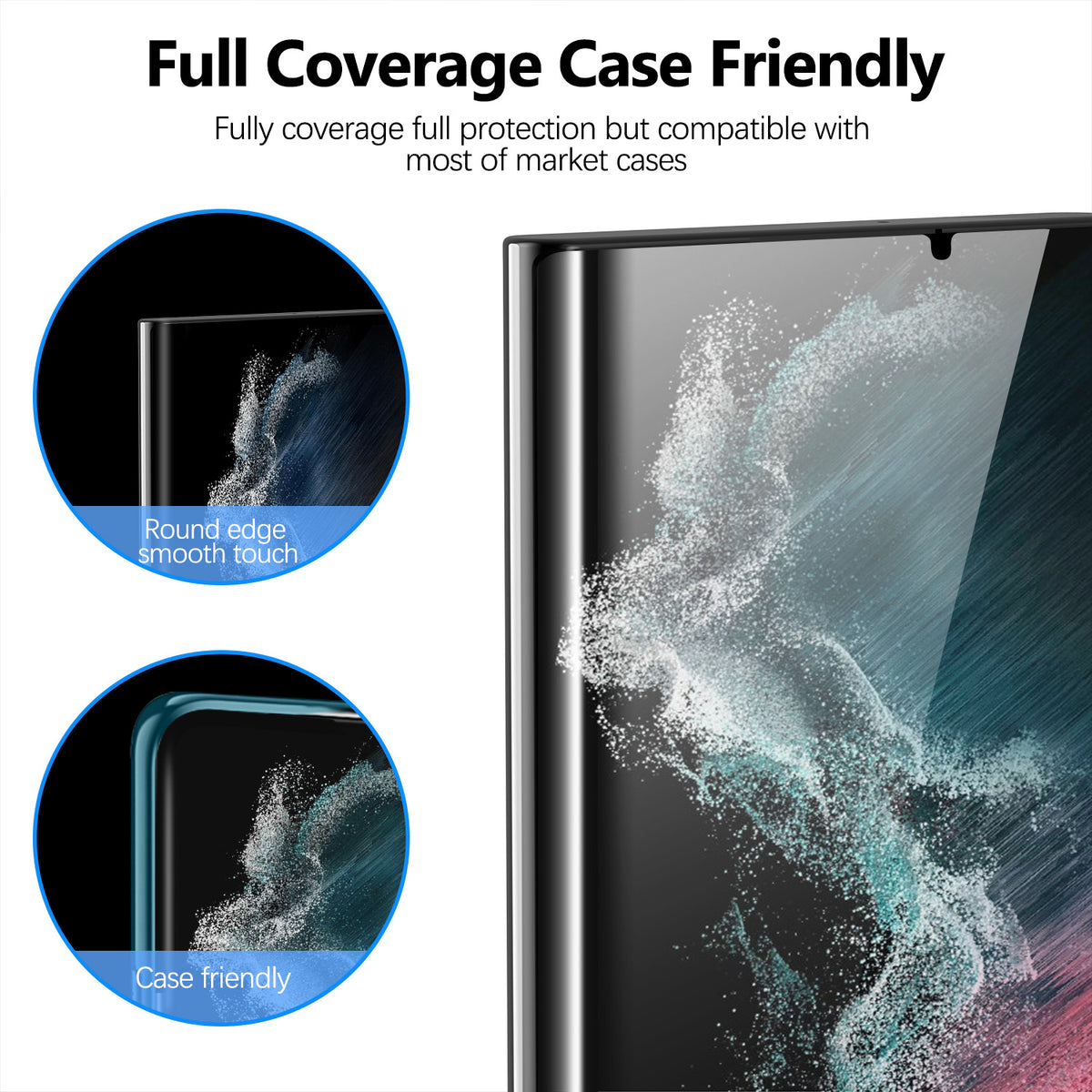 Provencee Easy-install Screen Protector Box Screen Protector for Samsung S22/S22+/S22 Ultra